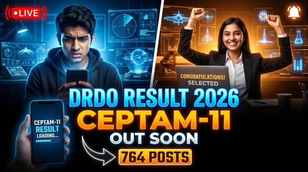 DRDO CEPTAM 11 Result 2026, DRDO Result 2026, CEPTAM Result, DRDO STA-B Result, DRDO Technician Result, Sarkari Result DRDO, Free Job Alert