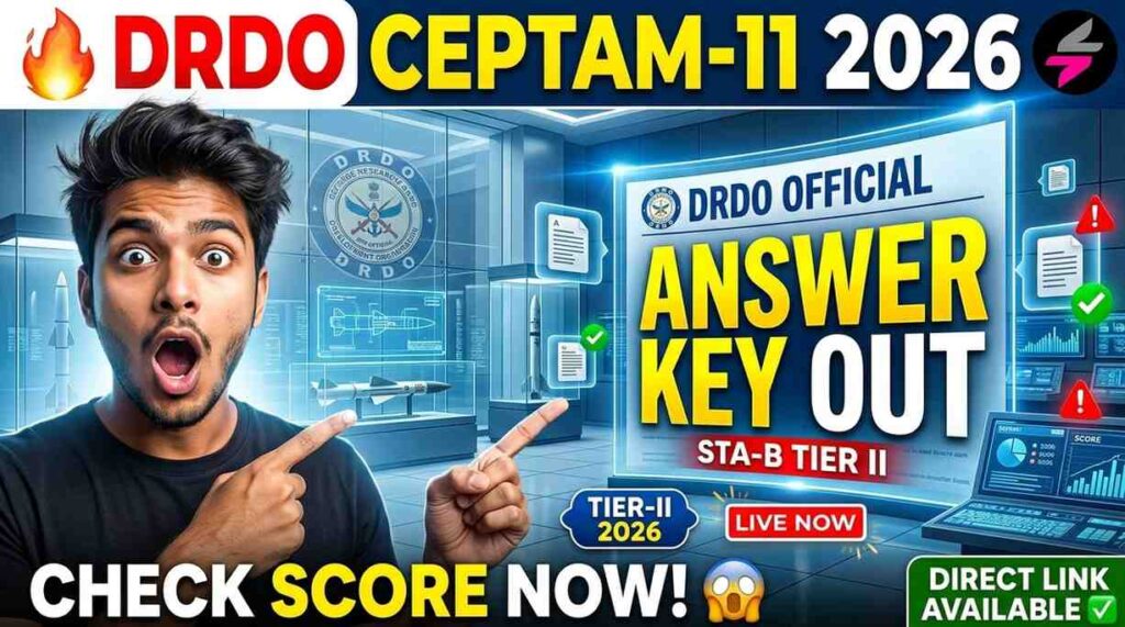 DRDO answer key out 202606181845 1
