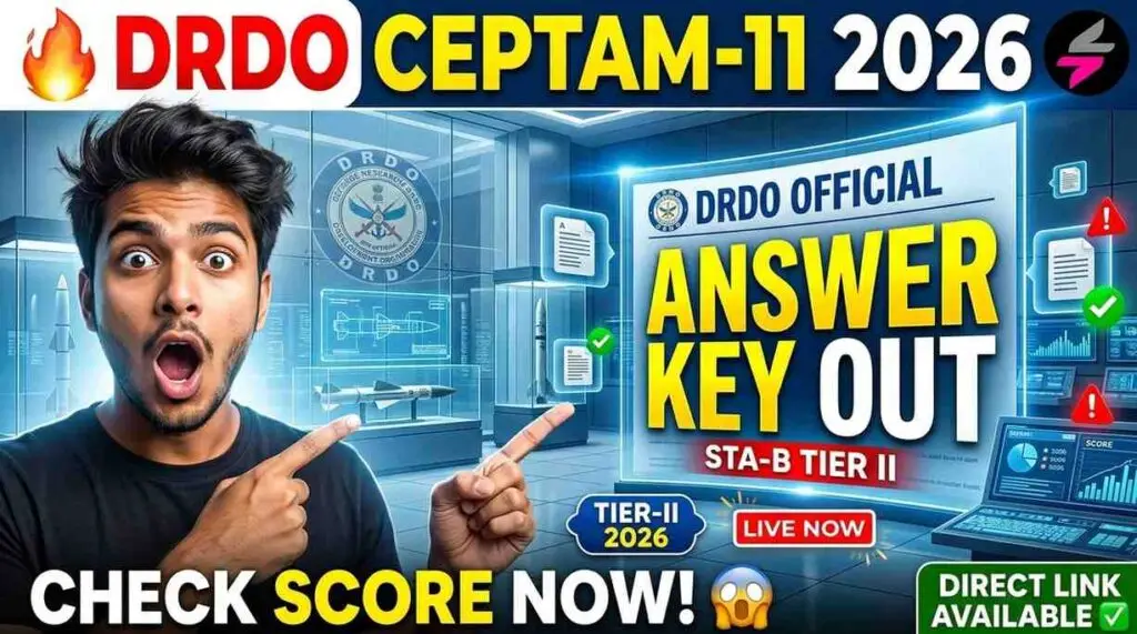 DRDO answer key out 202606181845 1