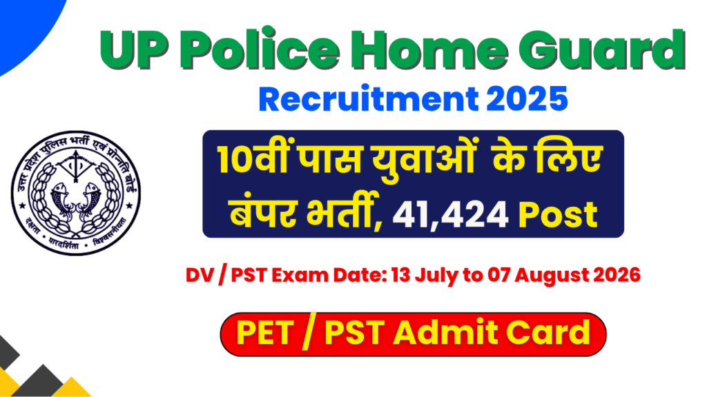 UP Home Guard PET PST Admit Card 2026, UP Home Guard Admit Card 2026, UP Home Guard PET Admit Card 2026, UP Home Guard PST Admit Card 2026, UP Home Guard PET Date 2026, UP Home Guard PST Date 2026, UP Home Guard Physical Test 2026, UP Police Home Guard Recruitment 2025, UP Home Guard PET PST Exam Date, UP Home Guard Hall Ticket 2026, UP Home Guard 41424 Vacancy, UPPRPB Home Guard Admit Card 2026