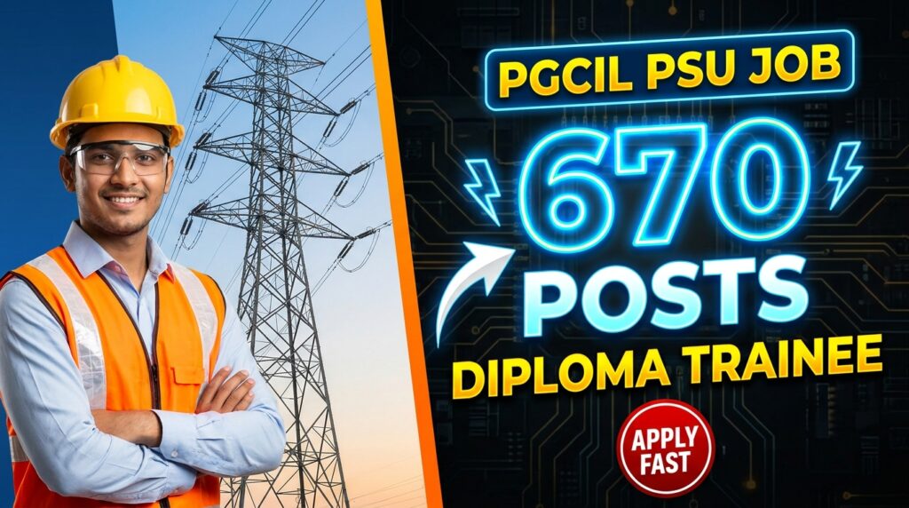 pgcil diploma trainee recruitment 2026, sarkari job, free job alert, psu jobs 2026, sarkari result,
