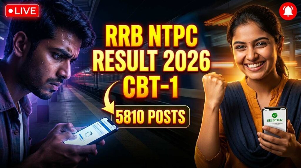 RRB NTPC Result 2026, Railway NTPC Result, CBT 1 Result RRB, NTPC Cut Off 2026, Railway Sarkari Result, Free Job Alert Railway