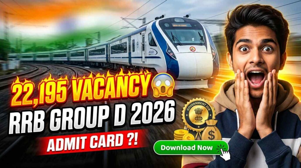 RRB Group D Recruitment 2026, Railway Group D Apply Online 2026, RRB Group D Vacancy 2026, Railway Jobs 2026, RRB Group D Eligibility Criteria,