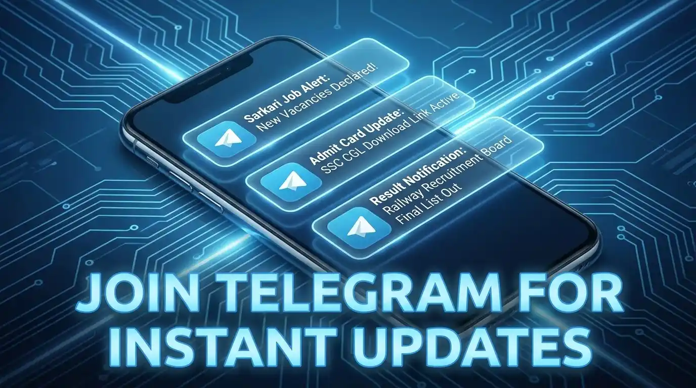 Join Telegram Channel for Latest Sarkari Job Admit Card Result Updates