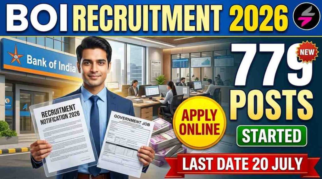 Bank of India Credit Officers Recruitment 2026, BOI Credit Officer Recruitment 2026, BOI Credit Officers Online Form 2026, Bank of India Recruitment 2026, BOI Jobs 2026, Credit Officer Vacancy 2026, BOI MMGS II Recruitment 2026, BOI MMGS III Recruitment 2026, BOI SMGS IV Recruitment 2026, BOI Apply Online 2026, Bank of India 779 Vacancy 2026, BOI Credit Officer Notification 2026, Bank Jobs 2026, Latest Bank Recruitment 2026, BOI Officer Vacancy