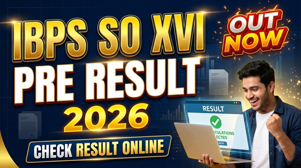 IBPS SO prelims result 2026 20261015201956