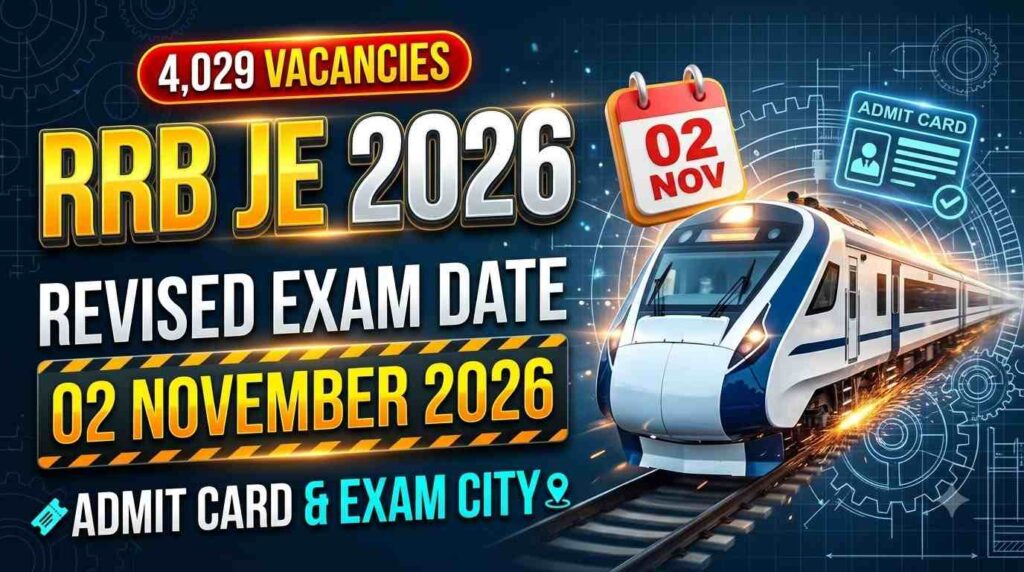RRB JE revised exam date 20261028182930 100kb