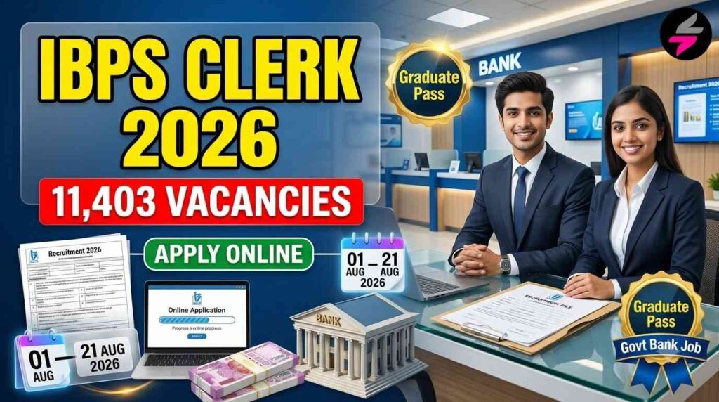 IBPS Clerk (CSA) 16th Recruitment 2026, IBPS Clerk Recruitment 2026, IBPS Clerk Notification 2026, IBPS Clerk Apply Online, IBPS CSA Recruitment 2026, IBPS Clerk Vacancy 2026,