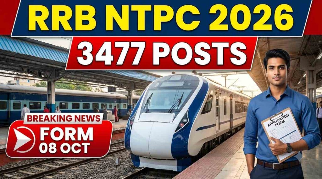 RRB NTPC Graduate Level Recruitment 2026, RRB NTPC Recruitment 2026, RRB NTPC 3477 Posts, RRB NTPC Apply Online 2026, RRB NTPC Graduate Level Vacancy 2026, RRB NTPC Online Form 2026, RRB NTPC CEN 06/2026, Railway NTPC Recruitment 2026, RRB NTPC Exam Date 2026, RRB NTPC Eligibility 2026, RRB NTPC Age Limit 2026, RRB NTPC Application Form 2026, RRB NTPC Graduate Vacancy, Railway NTPC Graduate Level Jobs 2026