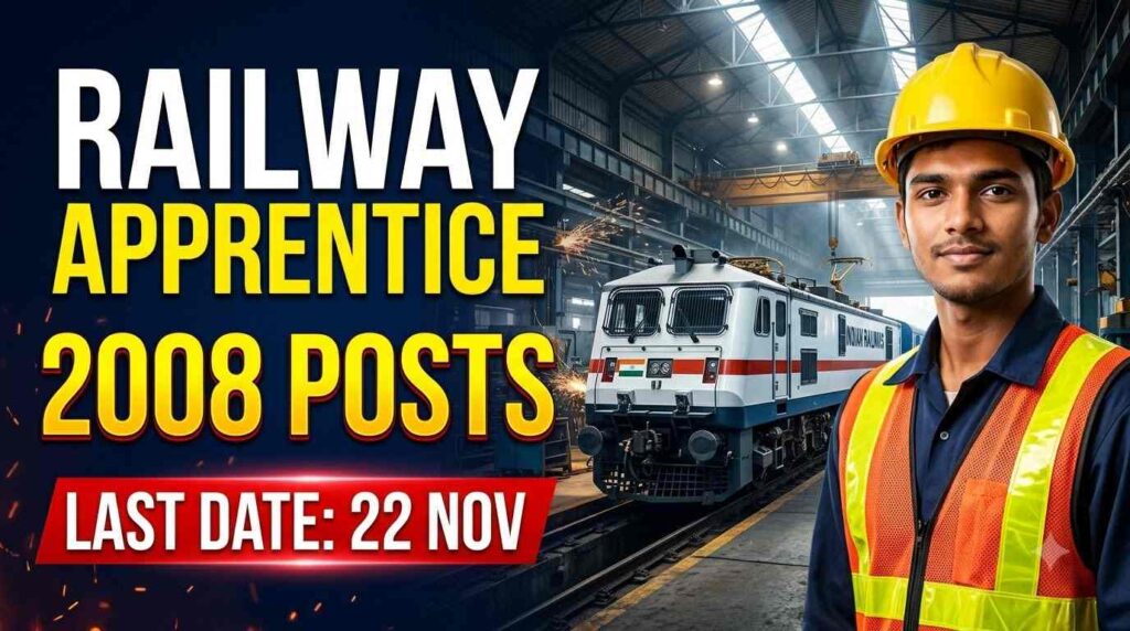 RRC NWR Apprentice Recruitment 2026, Railway Apprentice Recruitment 2026, RRC Jaipur Apprentice Vacancy 2026, NWR Apprentice Online Form, Railway ITI Apprentice Jobs 2026, RRC NWR 2008 Posts, Railway Apprentice Eligibility